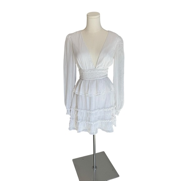 Tularosa x Revolve - Lucianna Elegant Long Sleeve Mini Lace Dress Sz XS - Picture 2 of 9